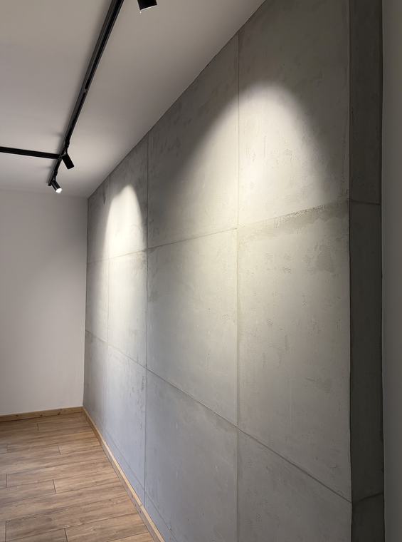 Wandfläche in Beton-Optik