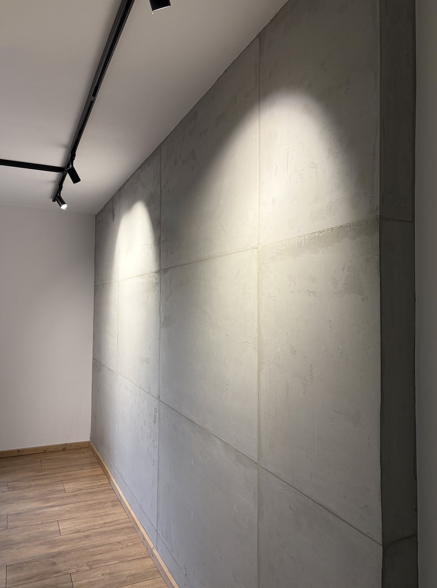 Wandfläche in Beton-Optik